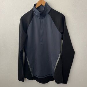 Under Armour Women's ColdGear Armour Pullover Sweatshirt Gray Black  Size Large